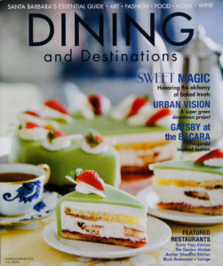 Dinind Destinations Magazine Cover Andersens Cake
