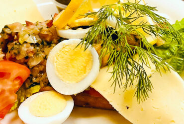 Smoked Salmon Tartar Relish Open Face Sandwich