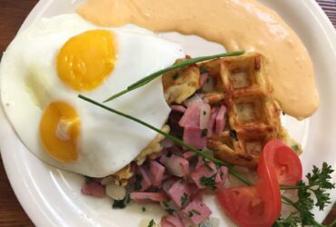 Potato Waffle Hash Breakfast at Andersen's