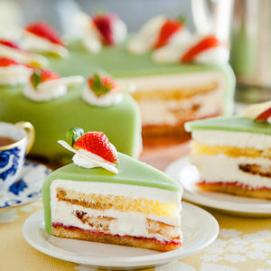 Princess Cake - Our famous Marzipan Layer Cake - The Andersen’s Danish Bakery & Restaurant