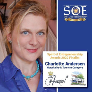 Charlotte Andersens - The Spirit of Entrepreneurship (SOE) Award Finalist from Women's Economic Ventures (WEV)