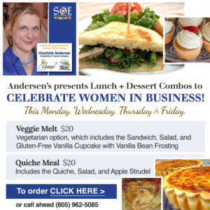 Celebrate women in business with a Lunch & Dessert at Andersen's