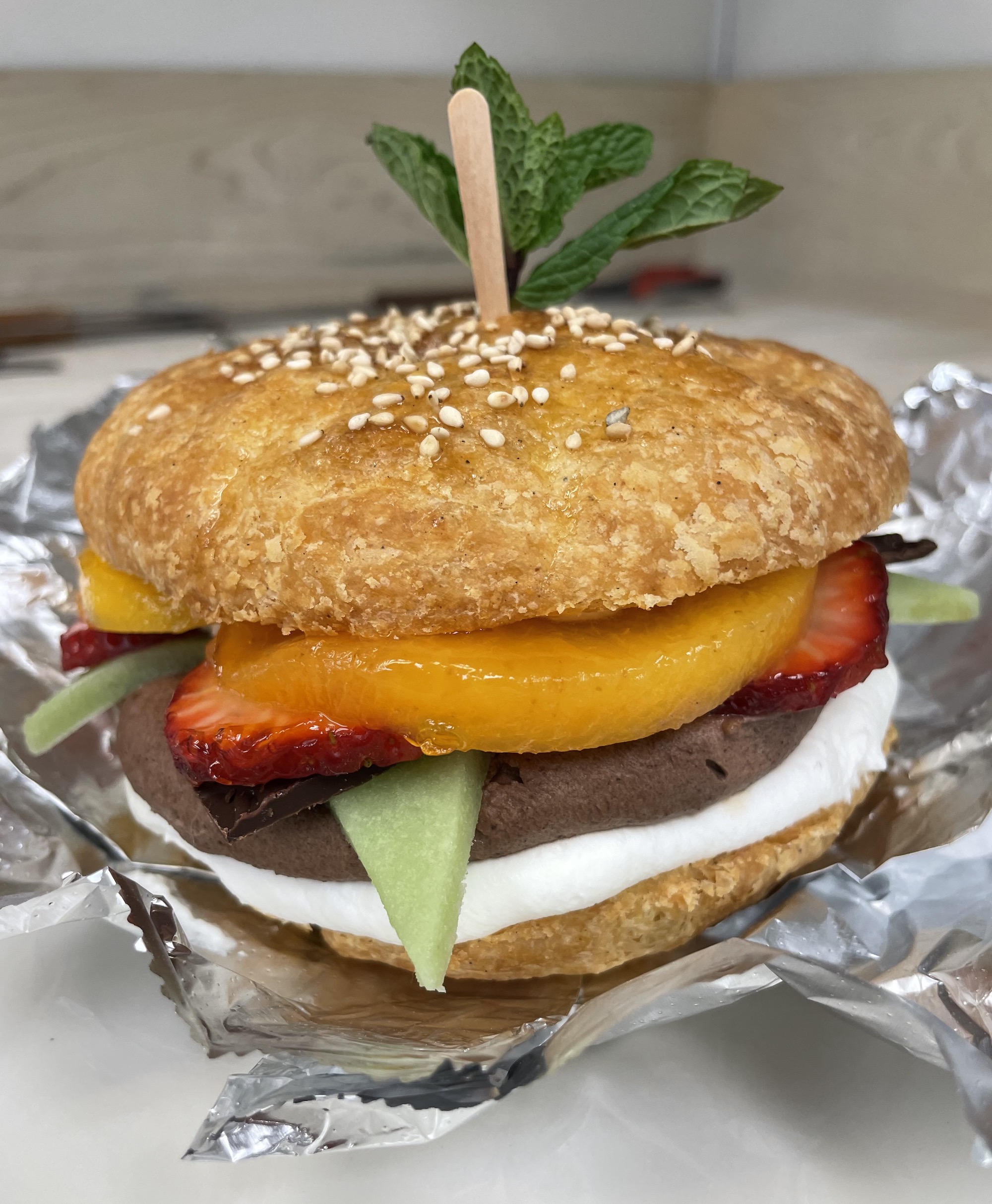 Andersen's Dessert Burger for Burger Week