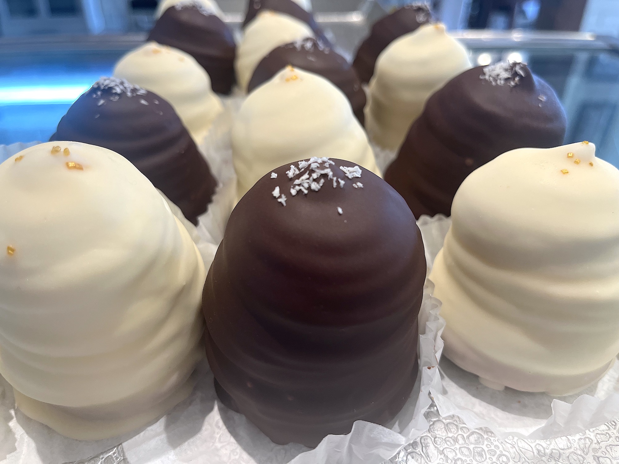 Chocolate Flødebolle - The Andersen’s Danish Bakery & Restaurant Santa Barbara