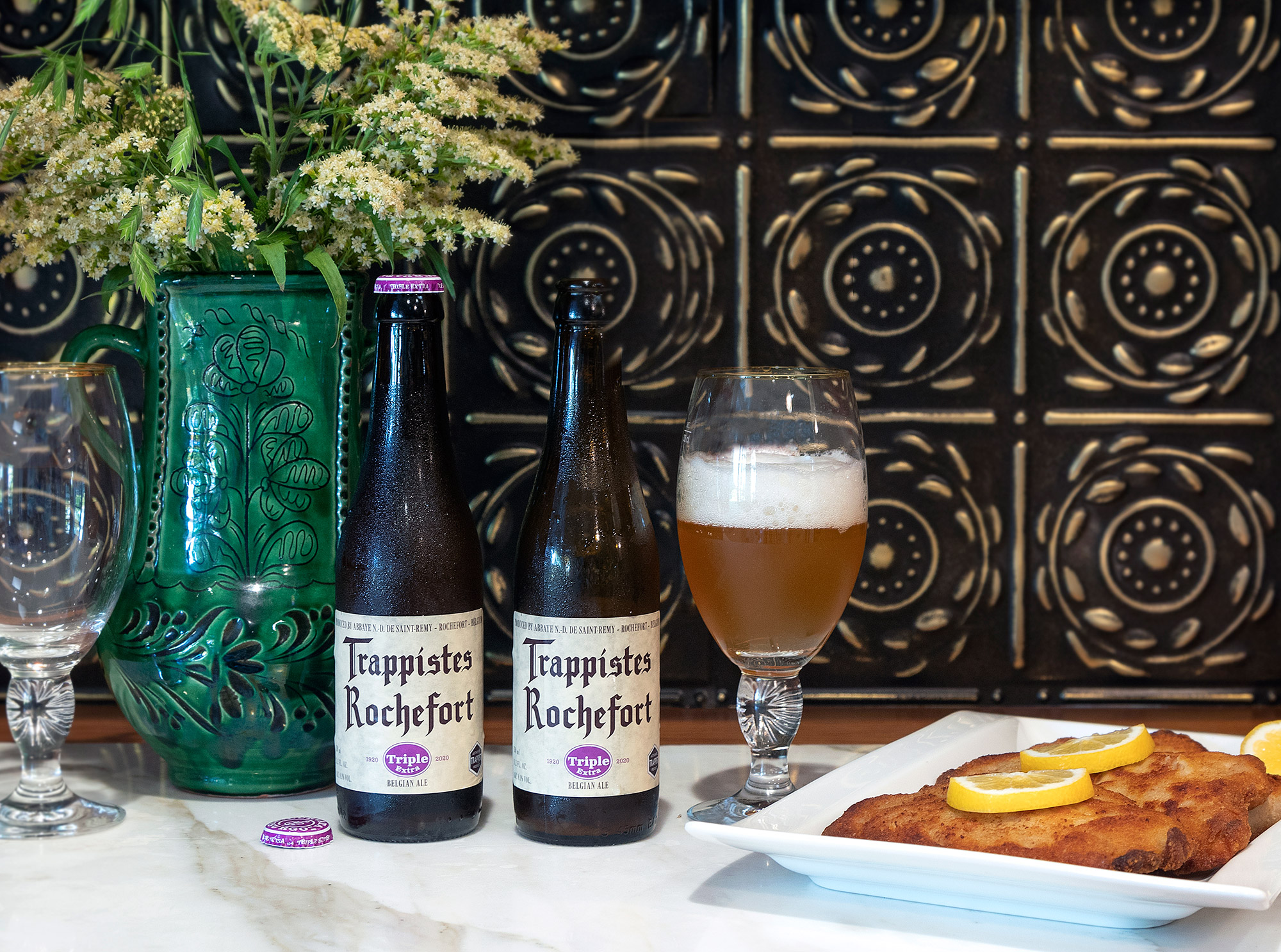 Trappistes Rochefort Beer- Triple Extra Belgian Ale at The Andersen's in Santa Barbara