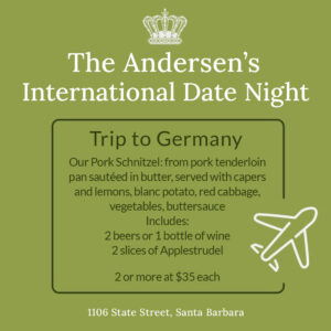 Date Night Trip to Germany Meal Kit at Andersen's