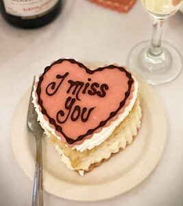 Valentine's I Miss You Heart Cake - The Andersen’s Danish Bakery & Restaurant
