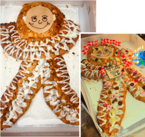 Kage Mand - Kringle Man Birthday Cake - The Andersens in Santa Barbara