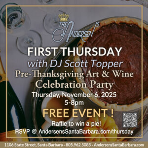 EVENT FULL! First Thursday at Andersen's with DJ Scott Topper