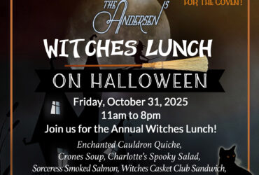 Witches Lunch in Santa Barbara at Andersens