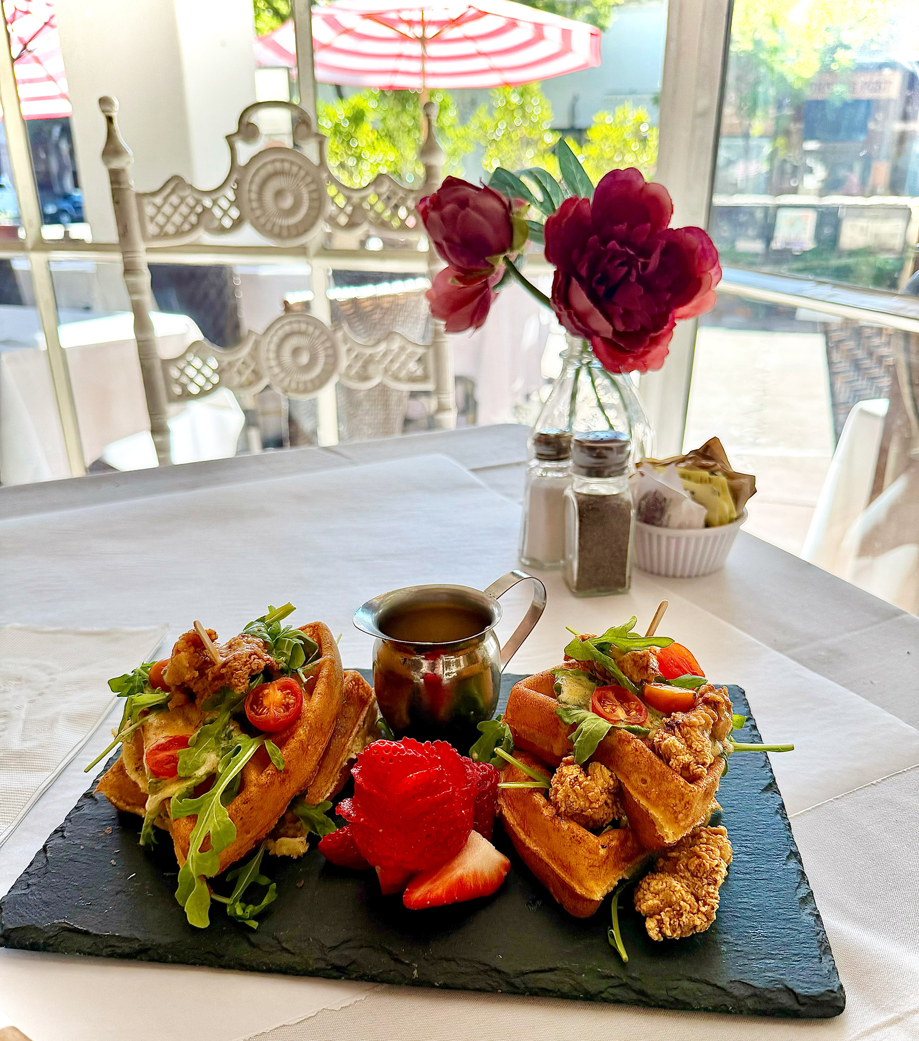 The Waffle Witch new for Breakfast at Andersens in Santa Barbara