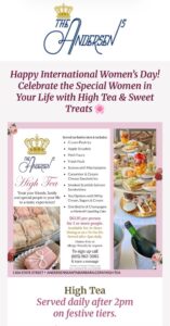 Happy International Women's Day! 🌸 Celebrate the Special Women in Your Life with High Tea & Sweet Treats 🍰