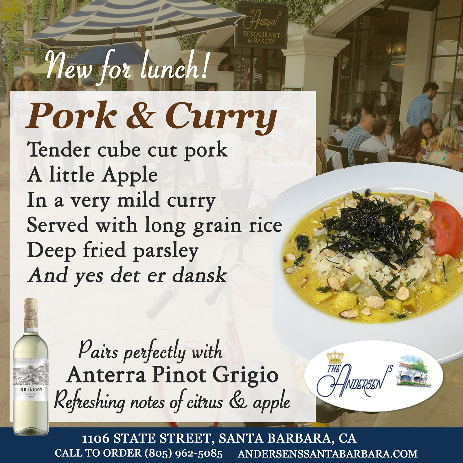 Pork & Curry for lunch