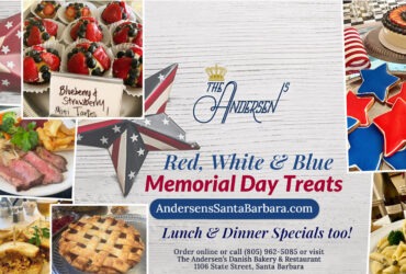 Memorial Day Weekend Menu Specials & Desserts at The Andersen’s in Santa Barbara