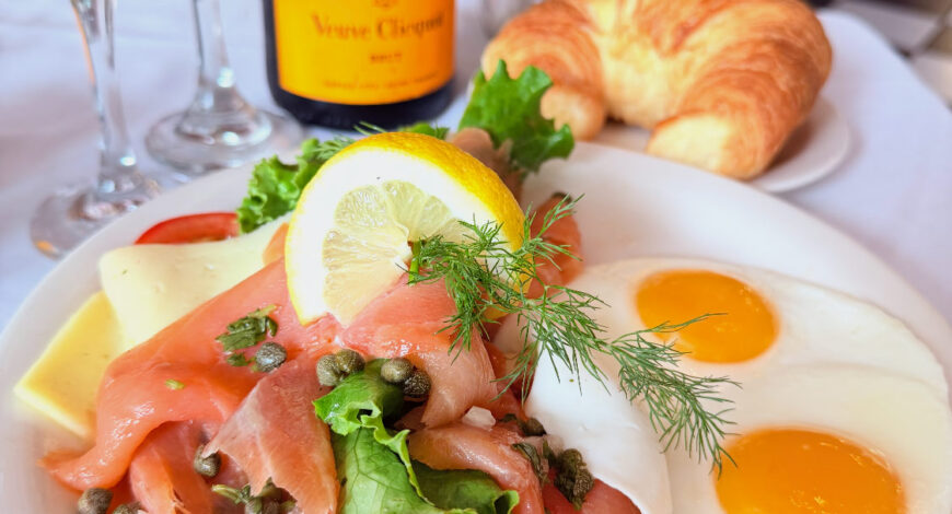Smoked Salmon & Eggs - Breakfast at Andersen's