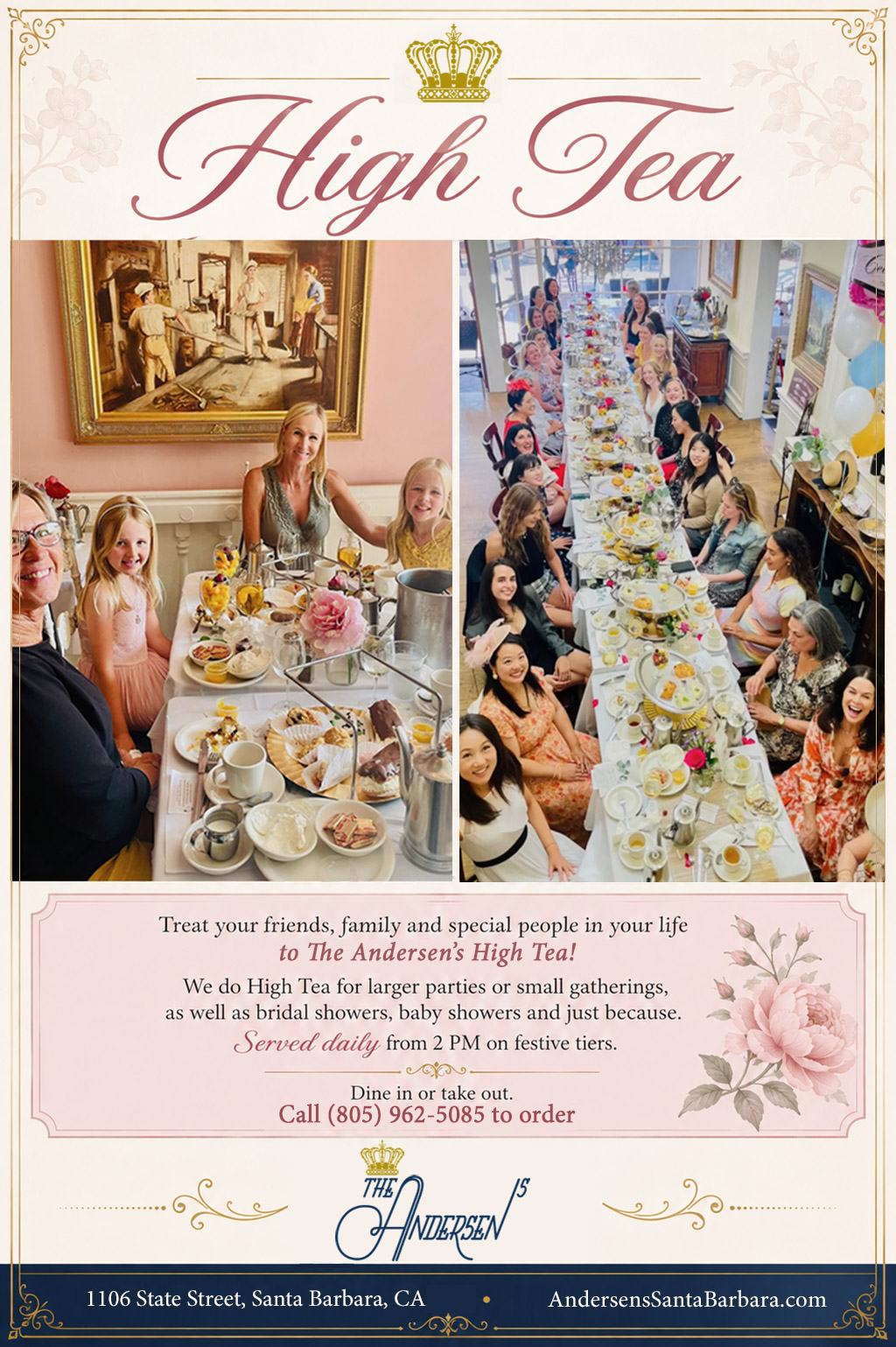 The Andersen’s High Tea! 🫖🌹